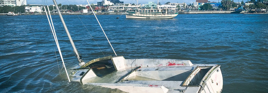 derelict boat